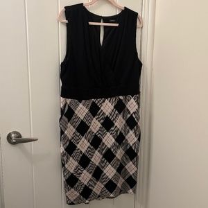 Plaid Bodycon Dress with POCKETS